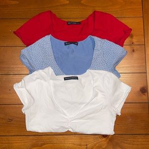 brandy melville gina top - 3 piece set